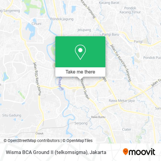 Wisma BCA Ground II (telkomsigma) map