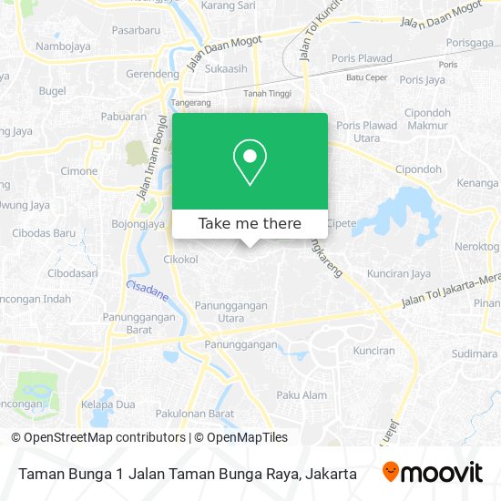 Taman Bunga 1 Jalan Taman Bunga Raya map