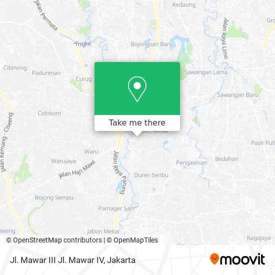 Jl. Mawar III Jl. Mawar IV map