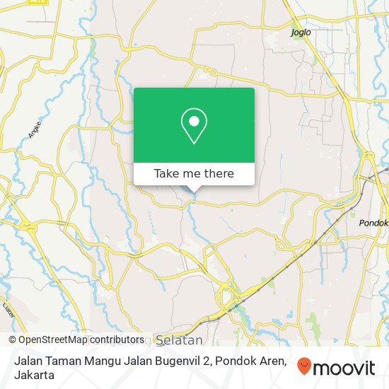 Jalan Taman Mangu Jalan Bugenvil 2, Pondok Aren map