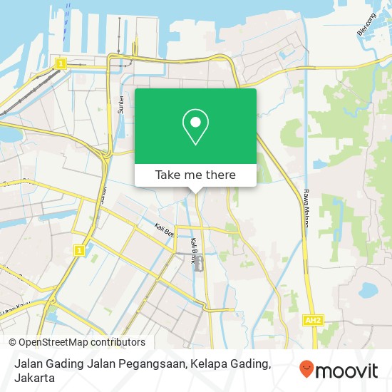 Jalan Gading Jalan Pegangsaan, Kelapa Gading map