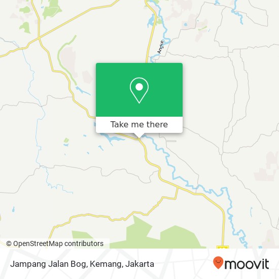 Jampang Jalan Bog, Kemang map