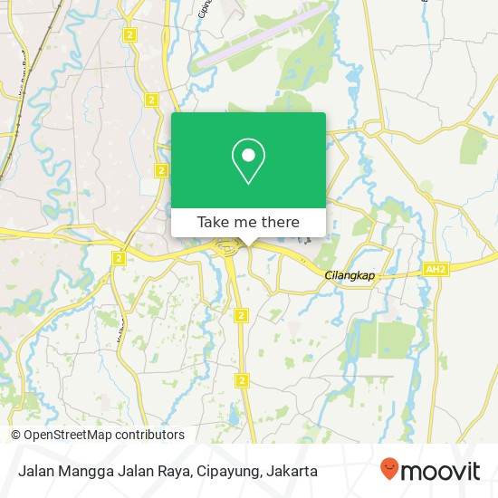 Jalan Mangga Jalan Raya, Cipayung map