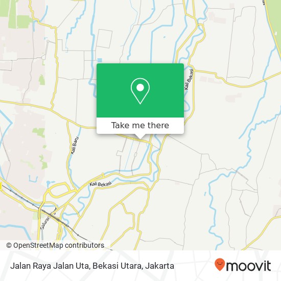 Jalan Raya Jalan Uta, Bekasi Utara map