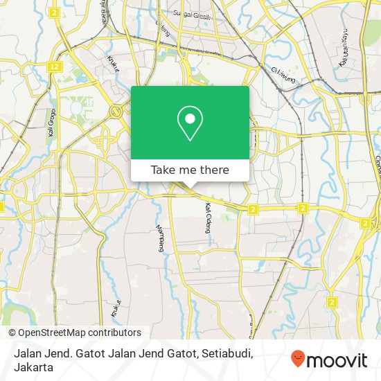 Jalan Jend. Gatot Jalan Jend Gatot, Setiabudi map