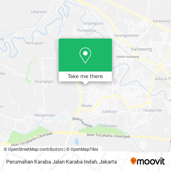 Perumahan Karaba Jalan Karaba Indah map