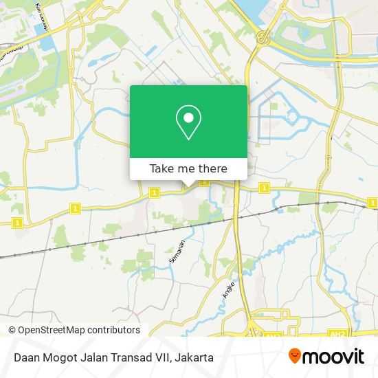 Daan Mogot Jalan Transad VII map