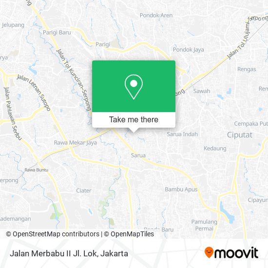 Jalan Merbabu II Jl. Lok map
