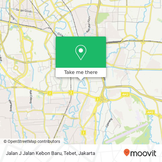 Jalan J Jalan Kebon Baru, Tebet map