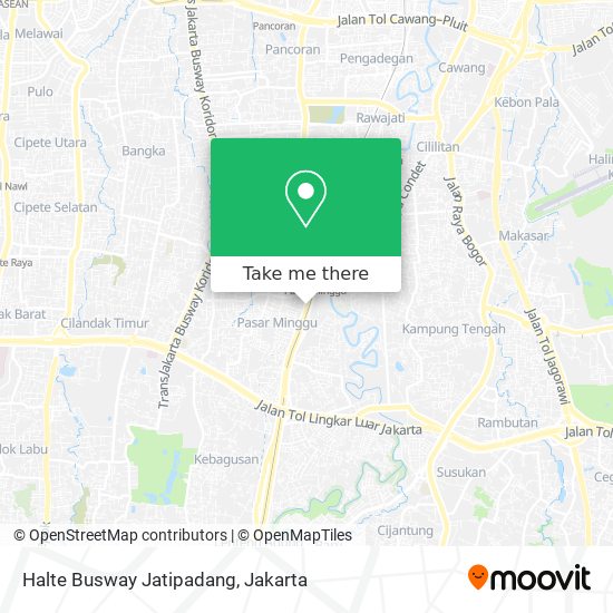 Halte Busway Jatipadang map