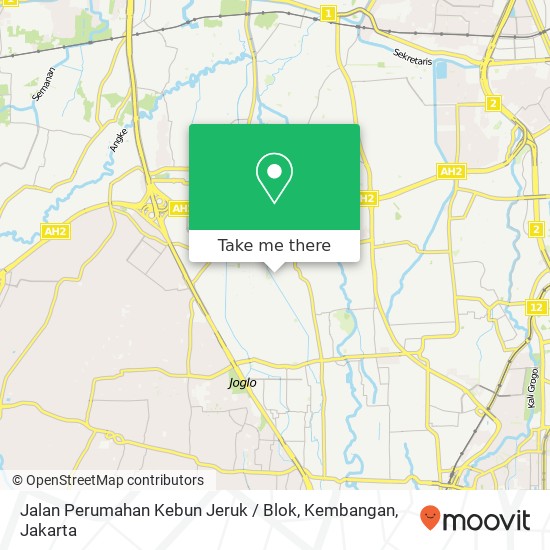 Jalan Perumahan Kebun Jeruk / Blok, Kembangan map