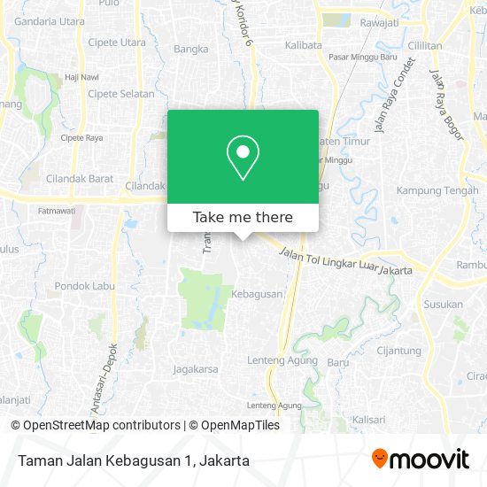 Taman Jalan Kebagusan 1 map