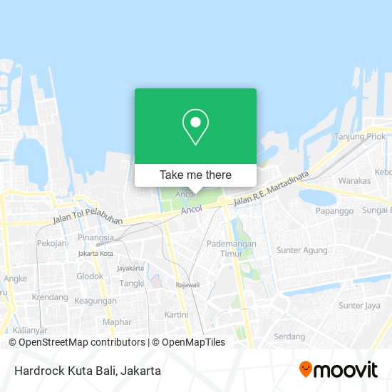 Hardrock Kuta Bali map