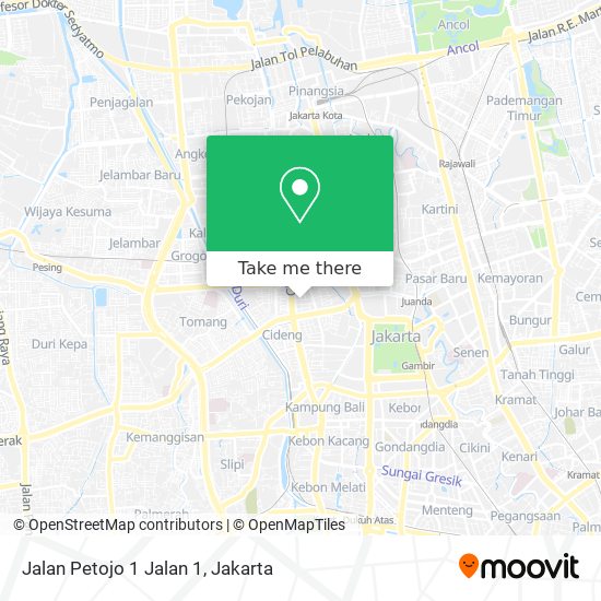 Jalan Petojo 1 Jalan 1 map