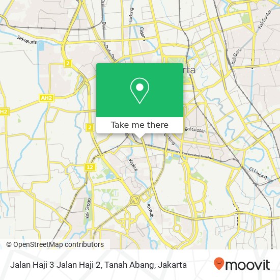 Jalan Haji 3 Jalan Haji 2, Tanah Abang map