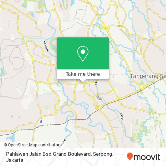 Pahlawan Jalan Bsd Grand Boulevard, Serpong map