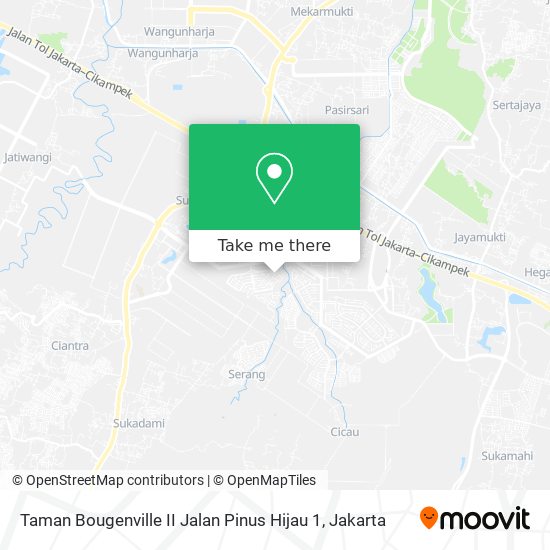 Taman Bougenville II Jalan Pinus Hijau 1 map