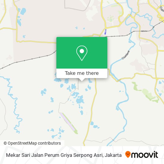 Mekar Sari Jalan Perum Griya Serpong Asri map