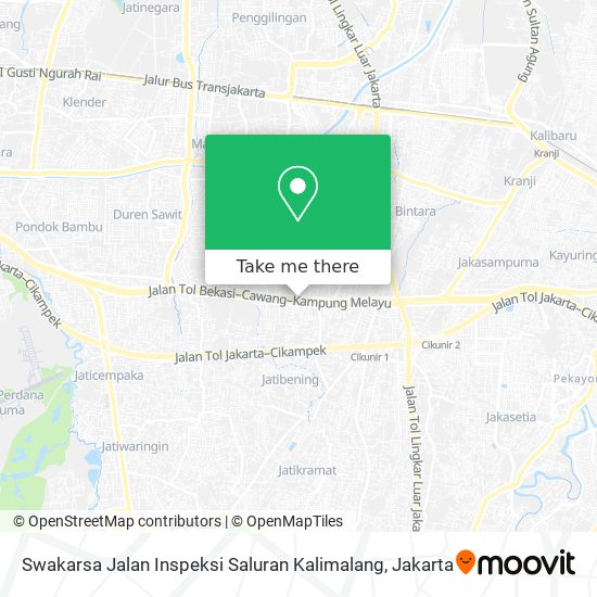 Swakarsa Jalan Inspeksi Saluran Kalimalang map