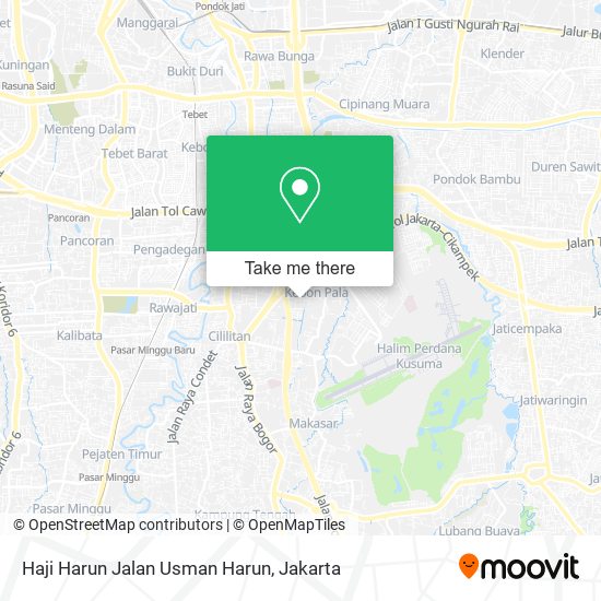 Haji Harun Jalan Usman Harun map