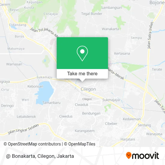 @ Bonakarta, Cilegon map