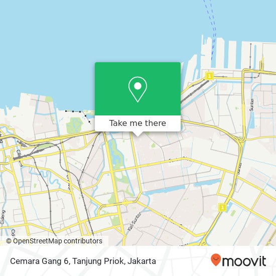 Cemara Gang 6, Tanjung Priok map