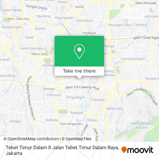 Tebet Timur Dalam 8 Jalan Tebet Timur Dalam Raya map