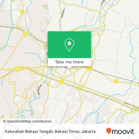 Kelurahan Bekasi Tengah, Bekasi Timur map