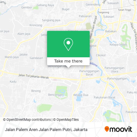 Jalan Palem Aren Jalan Palem Putri map