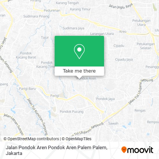 Jalan Pondok Aren Pondok Aren Palem Palem map
