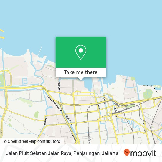 Jalan Pluit Selatan Jalan Raya, Penjaringan map