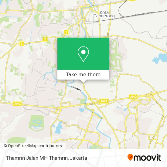 Thamrin Jalan MH Thamrin map