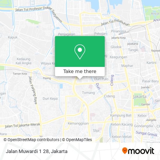 Jalan Muwardi 1 28 map