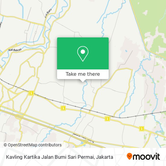 Kavling Kartika Jalan Bumi Sari Permai map