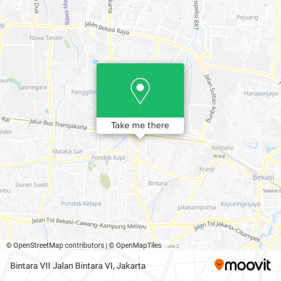 Bintara VII Jalan Bintara VI map