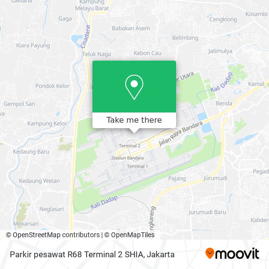 Parkir pesawat R68 Terminal 2 SHIA map