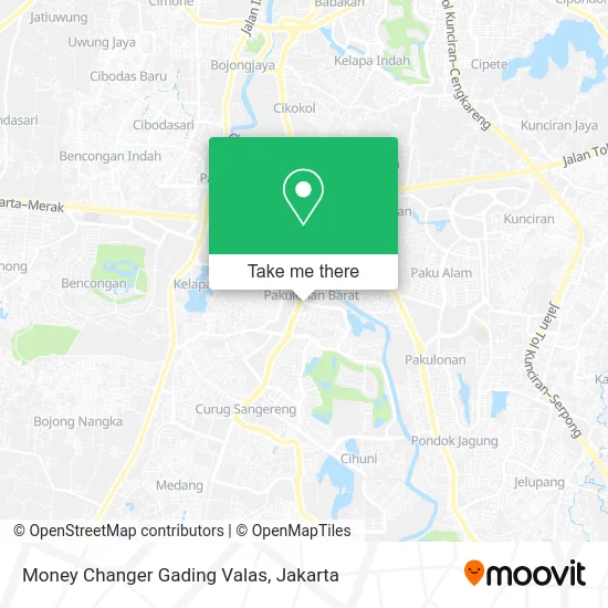 Money Changer Gading Valas map