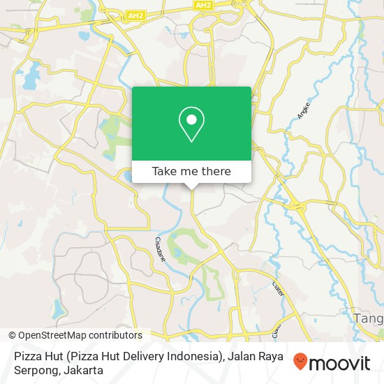 Pizza Hut (Pizza Hut Delivery Indonesia), Jalan Raya Serpong map