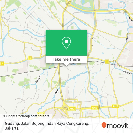 Gudang, Jalan Bojong Indah Raya Cengkareng map