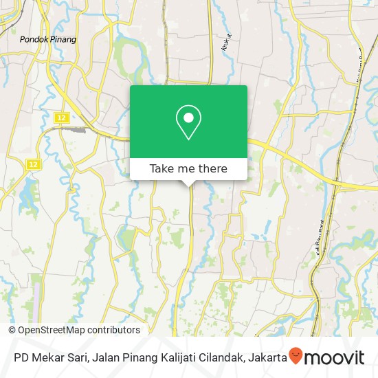 PD Mekar Sari, Jalan Pinang Kalijati Cilandak map