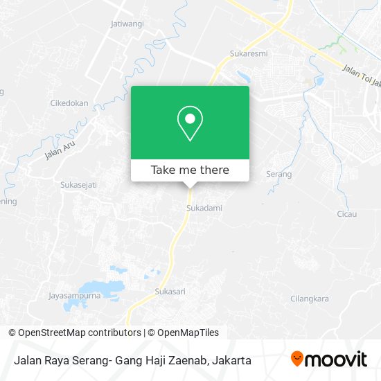 Jalan Raya Serang- Gang Haji Zaenab map