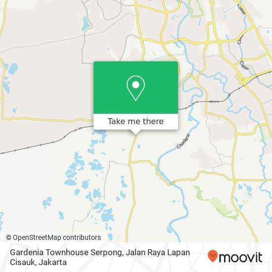 Gardenia Townhouse Serpong, Jalan Raya Lapan Cisauk map