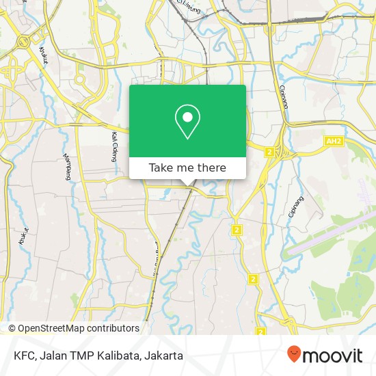 KFC, Jalan TMP Kalibata map