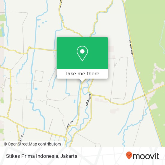 Stikes Prima Indonesia, Jalan Raya Babelan Babelan map