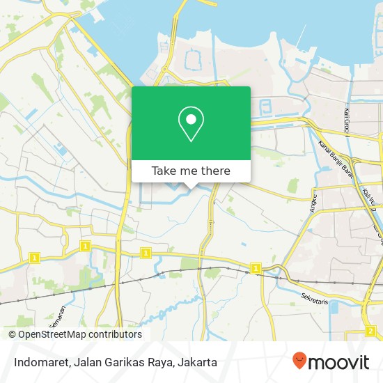 Indomaret, Jalan Garikas Raya map