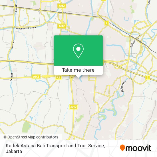 Kadek Astana Bali Transport and Tour Service map
