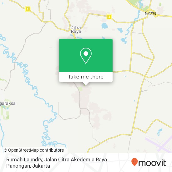 Rumah Laundry, Jalan Citra Akedemia Raya Panongan map