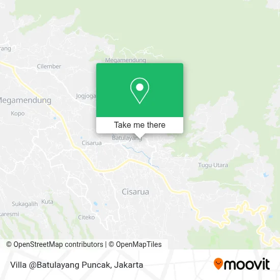 Villa @Batulayang Puncak map