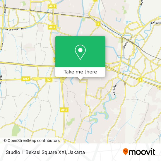 Studio 1 Bekasi Square XXI map