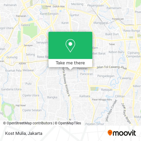 Kost Mulia map